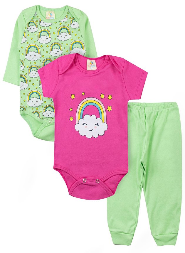 Kit Body Infantil Nuvem Verde 201207 - Ease
