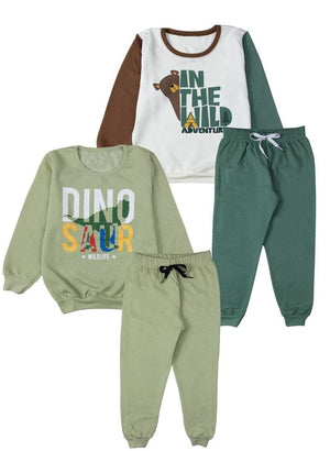 Kit 2 Conjunto Infantil Masculino Moletom Labelli