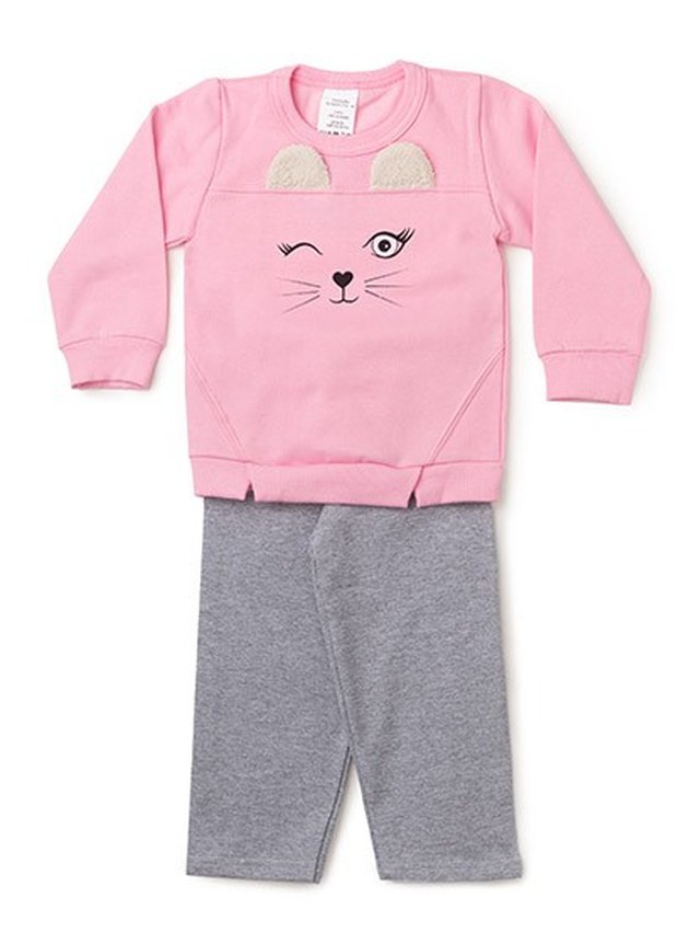 Conjunto Moletom Rosa