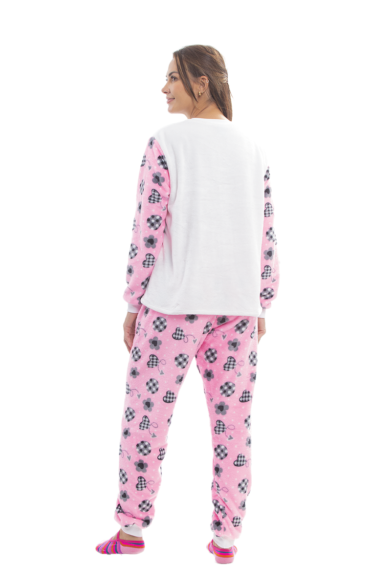 Pijama Adulto em Fleece Feminino - Coala Fofinho