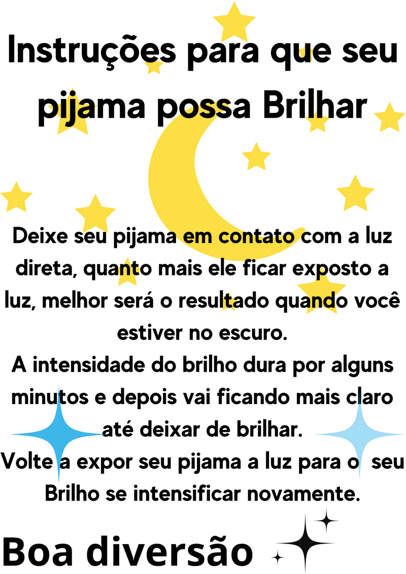 Pijama Adulto em Fleece Feminino Brilha no Escuro - Good Night Arco-Íris